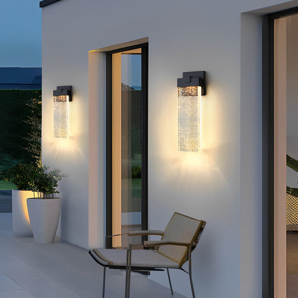 Clear Glass Column Wall Light | Ormexis