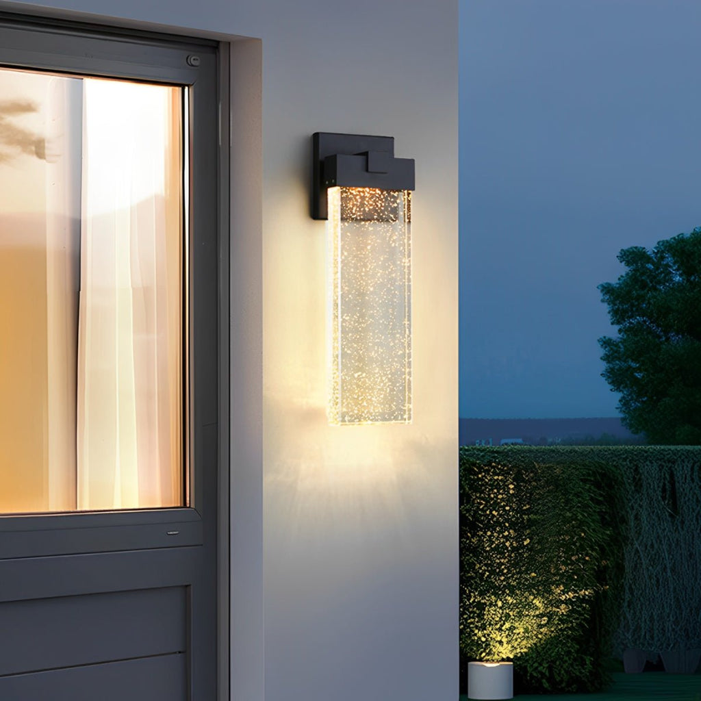 Clear Glass Column Wall Light | Ormexis