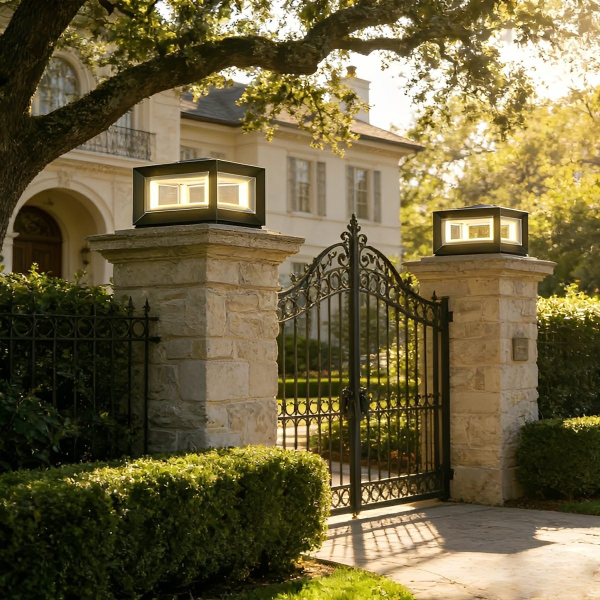 Rectangular LED Outdoor Pillar Light | Ormexis
