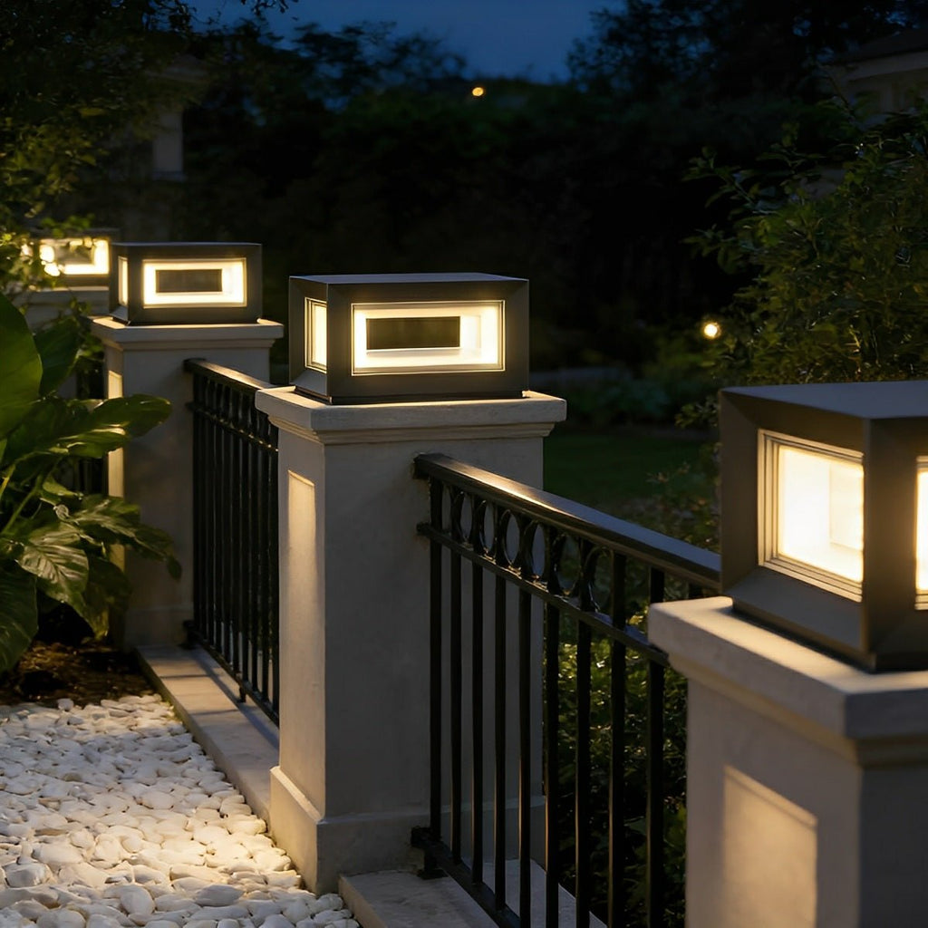 Rectangular LED Outdoor Pillar Light | Ormexis