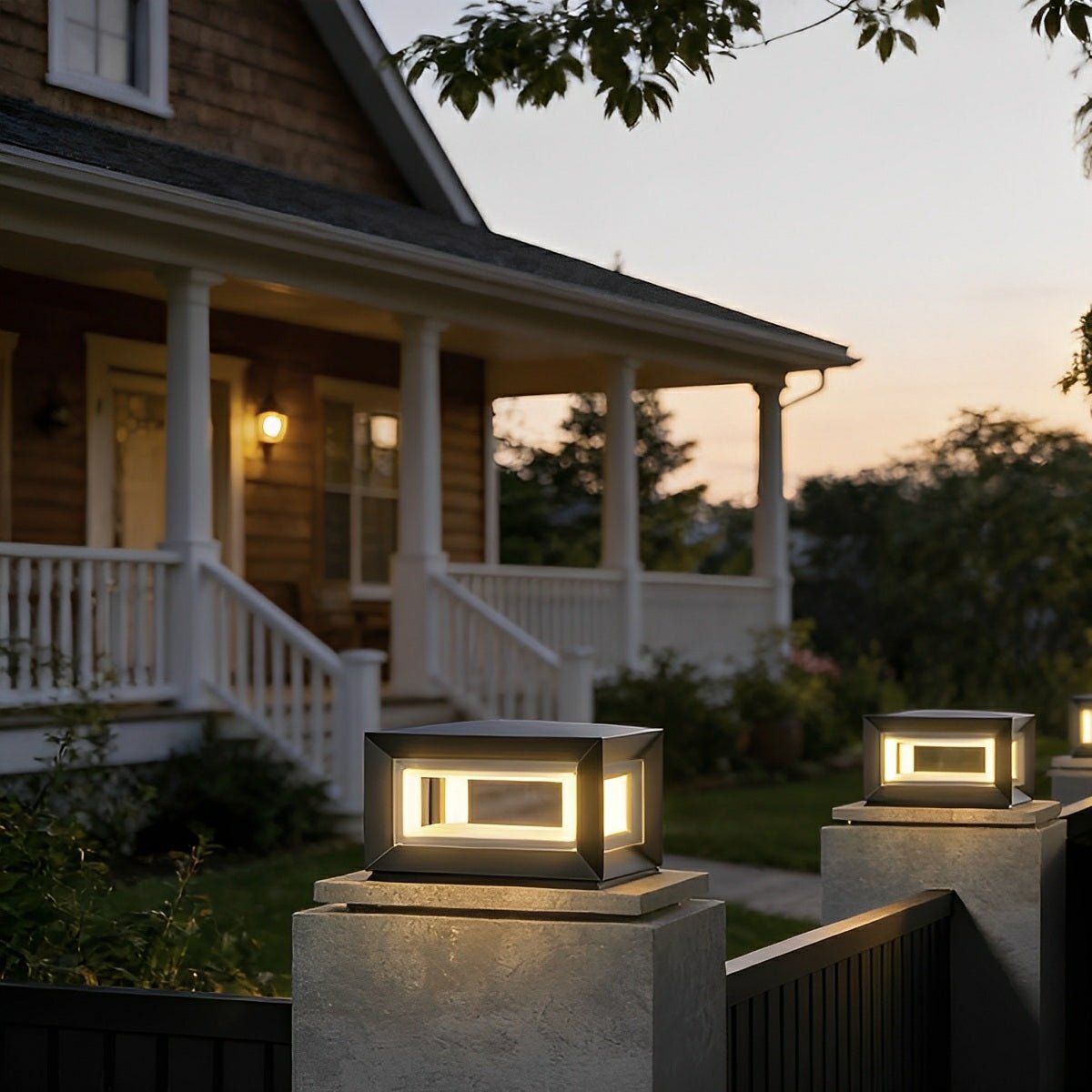 Rectangular LED Outdoor Pillar Light | Ormexis