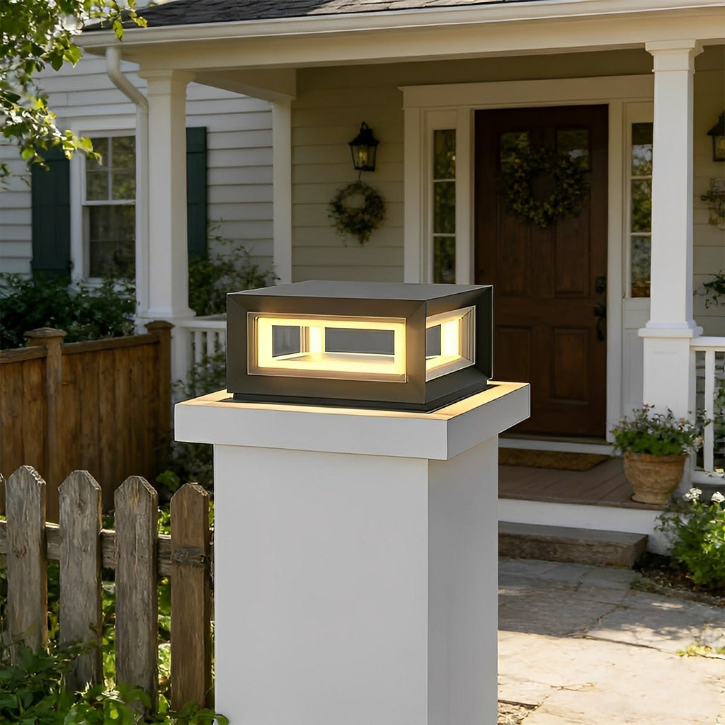 Rectangular LED Outdoor Pillar Light | Ormexis