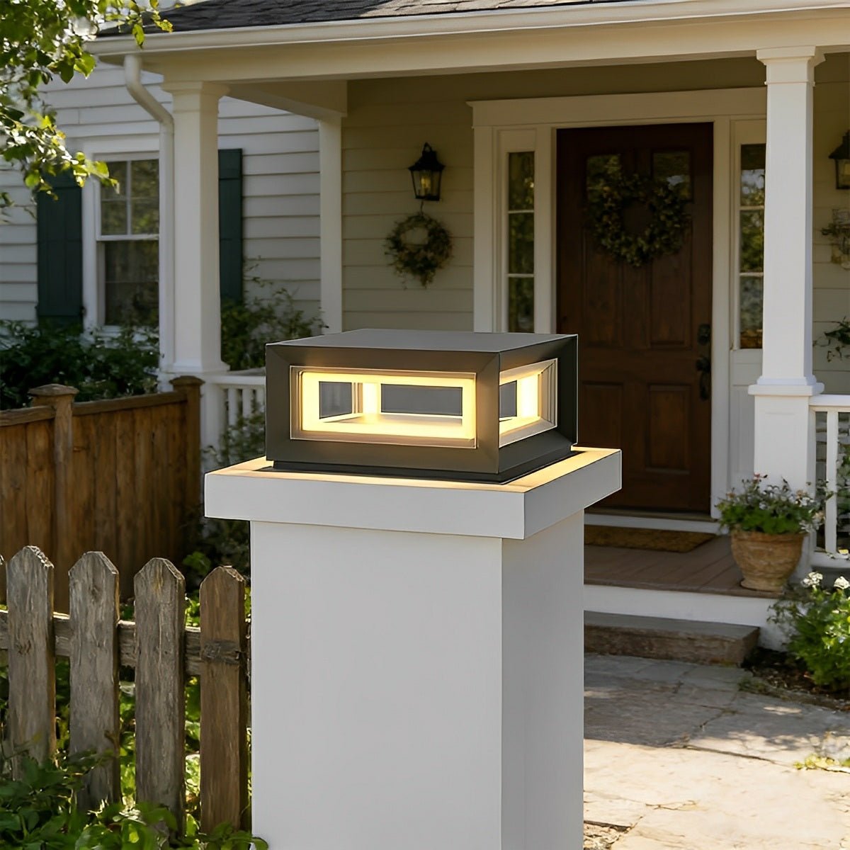 Rectangular LED Outdoor Pillar Light | Ormexis