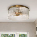 Regency Reeded Glass Flush Mount | Ormexis