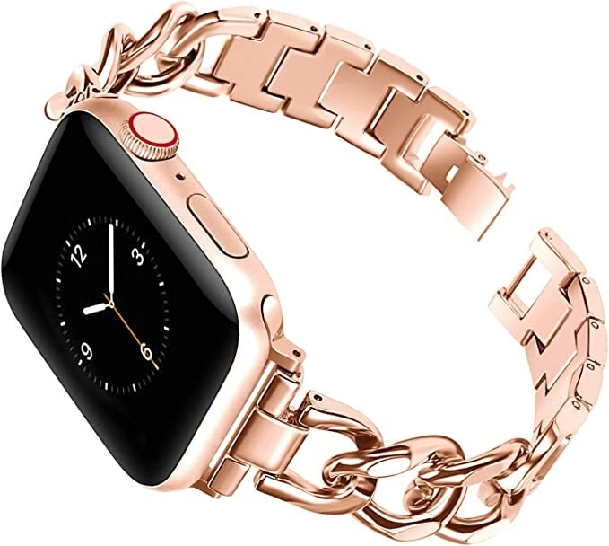 Apple Watch Rose Gold Stainless Chain Band Bracelet