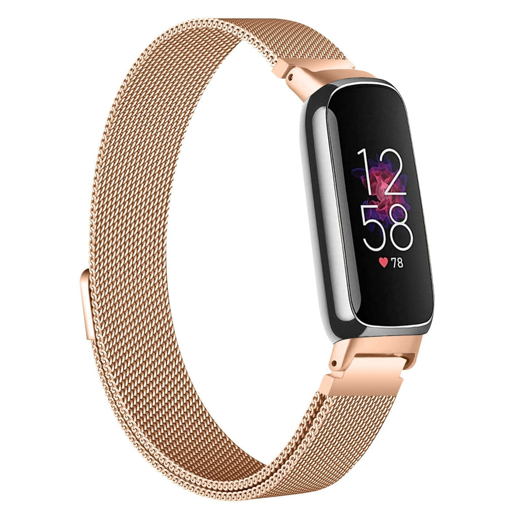 Řemínek Milanese pro Fitbit Inspire 3 Rose Gold Edition