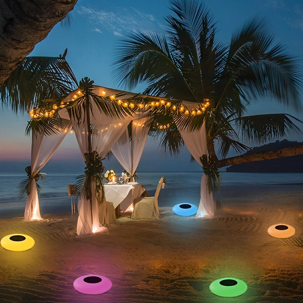 Round Hollow Ring Floating Pool Light | Ormexis
