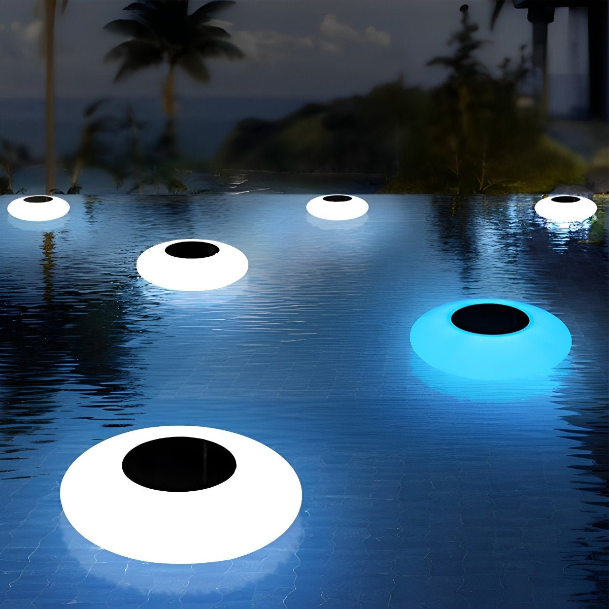 Round Hollow Ring Floating Pool Light | Ormexis