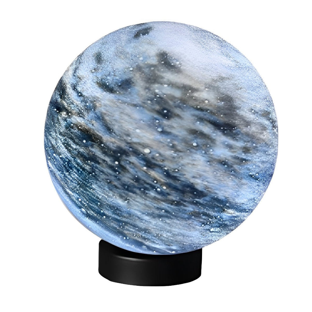 Applique extérieure sur poteau en forme de globe à motif marbré | Ormexis