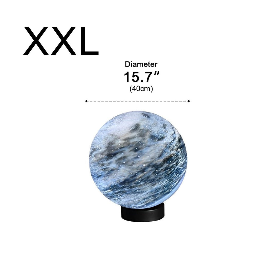 Applique extérieure sur poteau en forme de globe à motif marbré | Ormexis