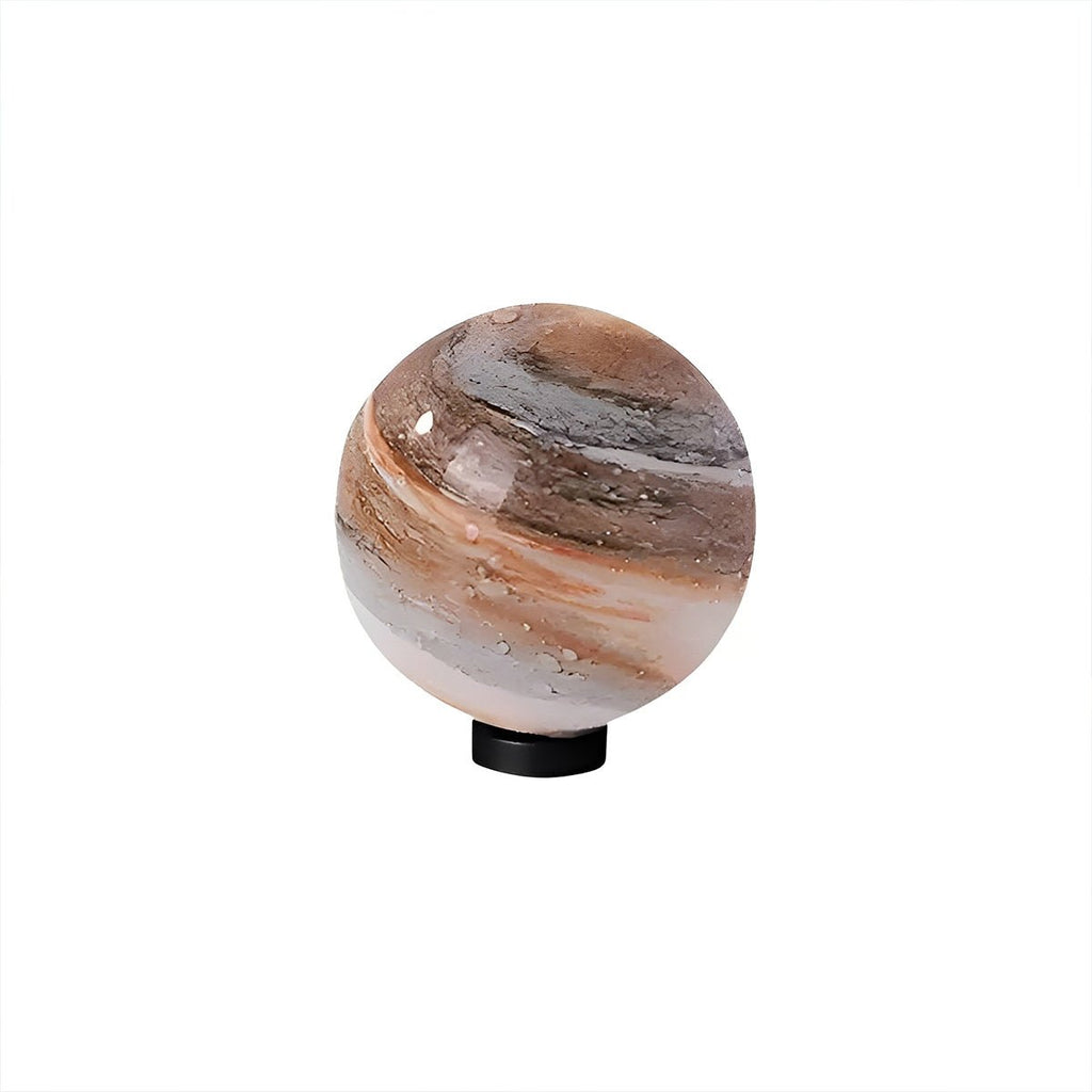 Applique extérieure sur poteau en forme de globe à motif marbré | Ormexis