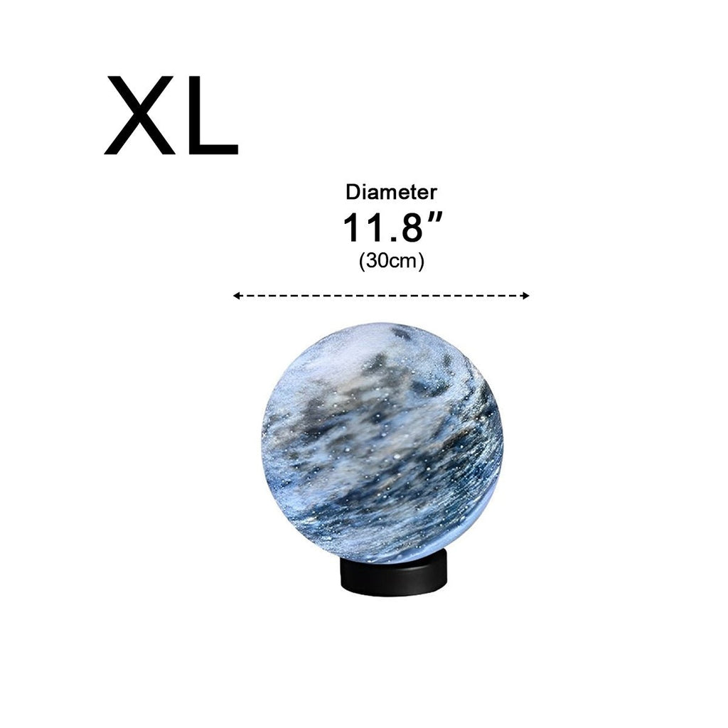 Applique extérieure sur poteau en forme de globe à motif marbré | Ormexis