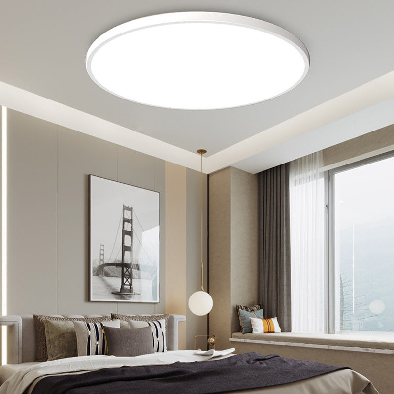 Kulaté slim LED stropní svítidlo do koupelny IP44, bílé a černé | Ormexis