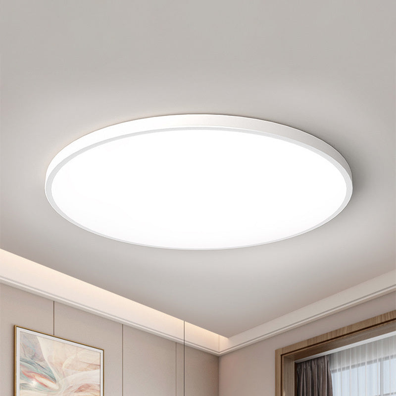 Kulaté slim LED stropní svítidlo do koupelny IP44, bílé a černé | Ormexis