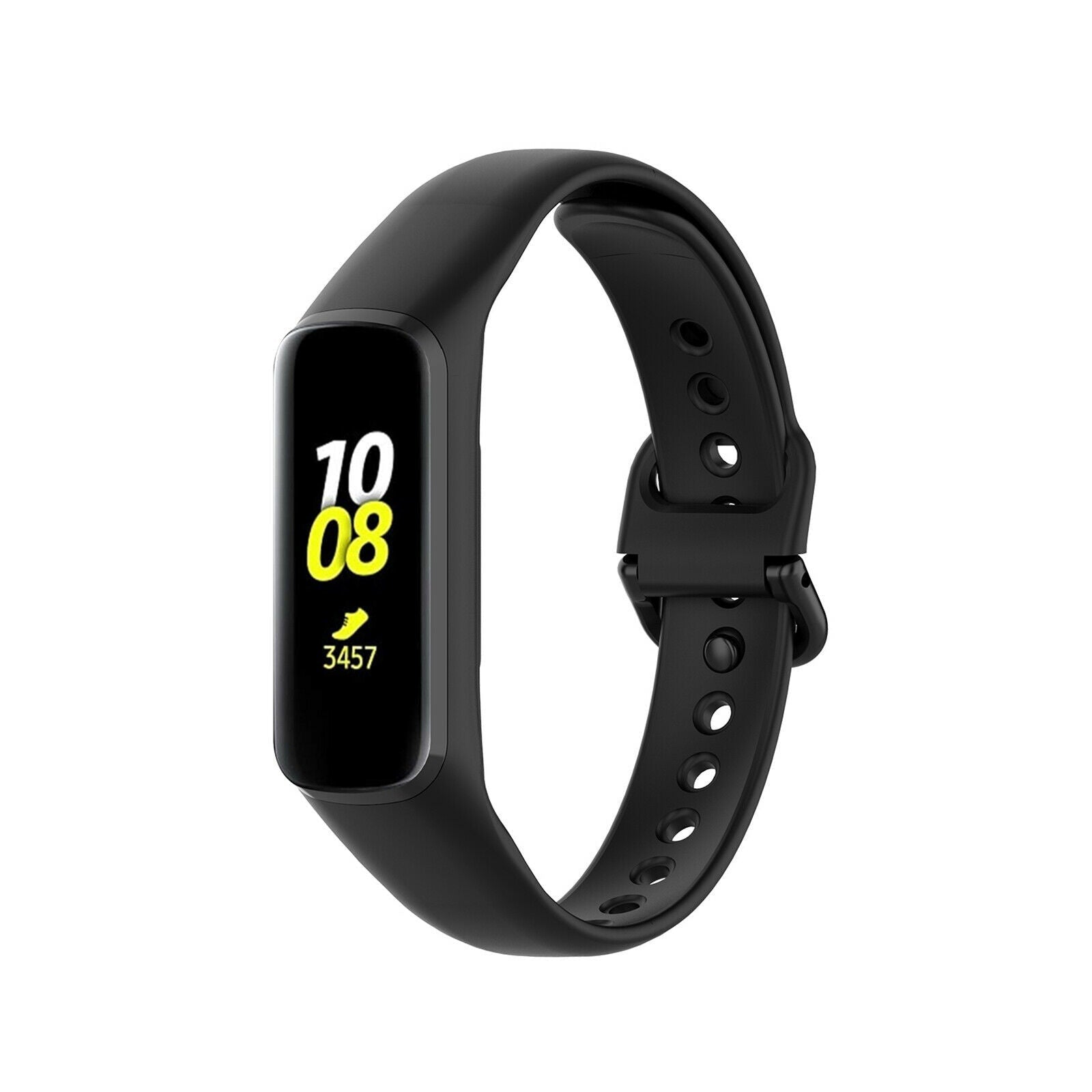 Correia de Substituição em Silicone Preta para Samsung Galaxy Fit 2
