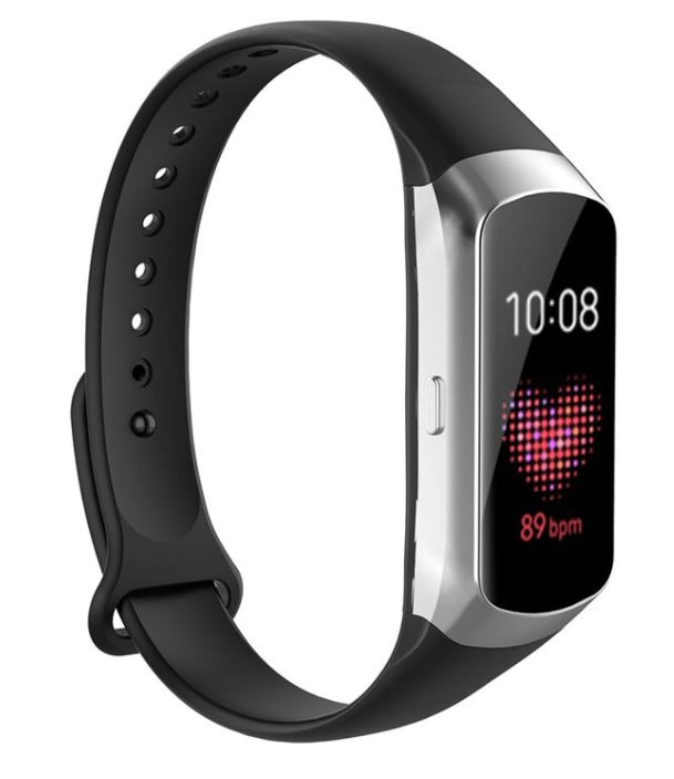 Czarny pasek silikonowy do Galaxy Fit, wymienny pasek marki Samsung
