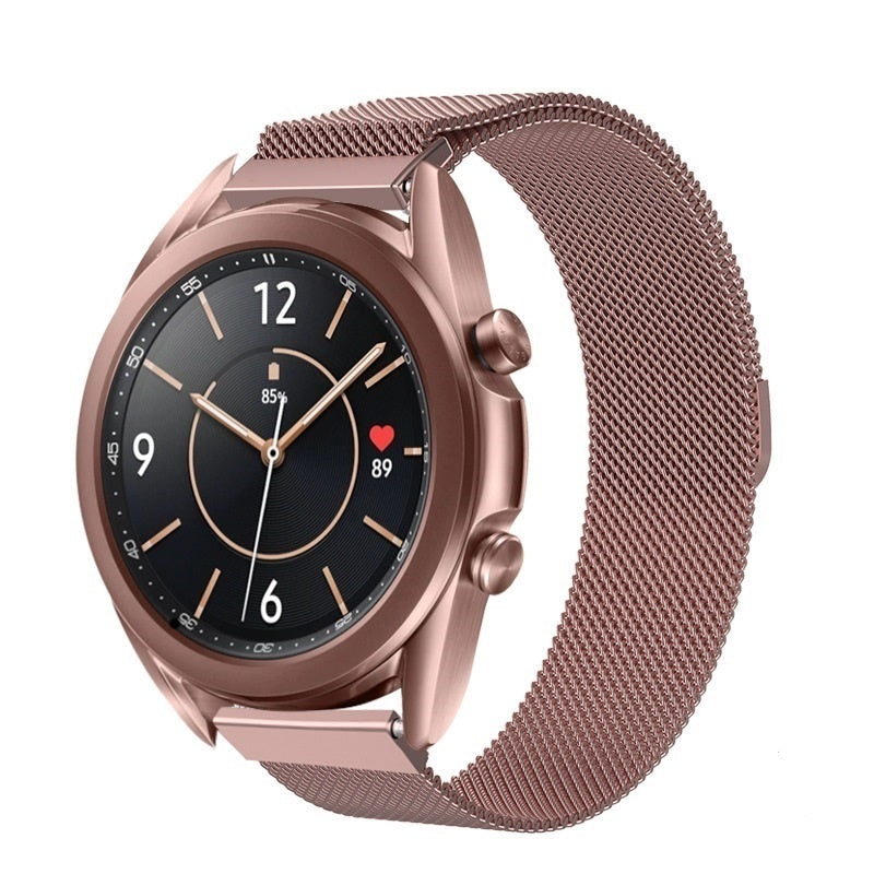 Růžový milánský řemínek pro Samsung Galaxy Watch 3 41mm