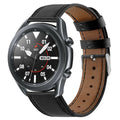Pasek z czarnej skóry premium do Samsung Galaxy Watch 3 45mm