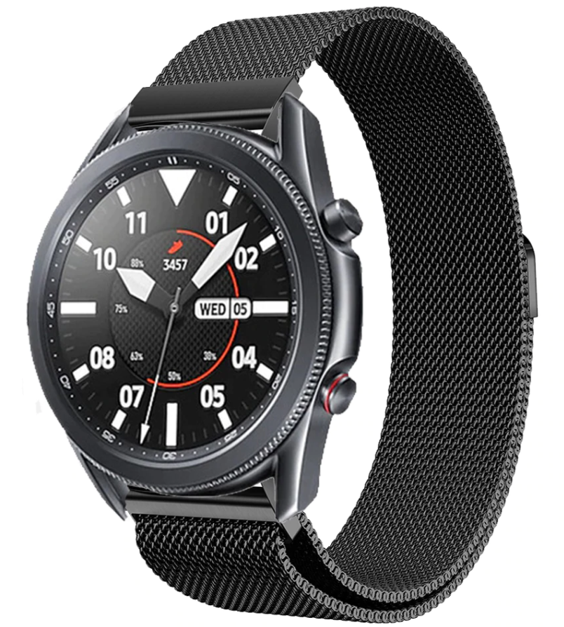 Samsung Galaxy Watch 3 Correa Milanesa Negra de 45 mm