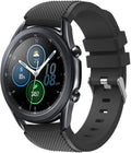 Samsung Galaxy Watch 3 45mm s černým silikonovým páskem pro každodenní nošení