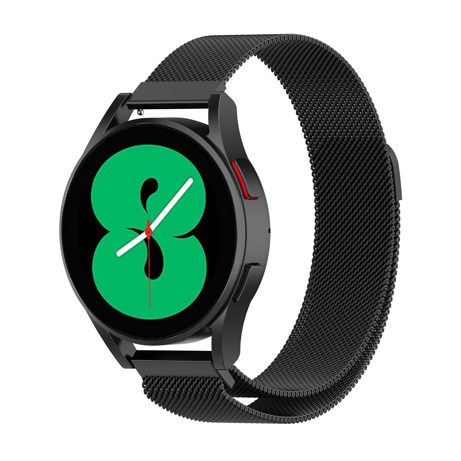 Correia Milanesa Preta para Samsung Galaxy Watch 4 44mm
