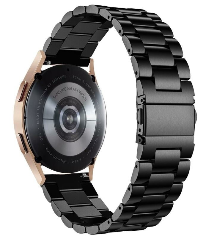 Samsung Galaxy Watch 4 44mm czarny pasek ze stali nierdzewnej do smartwatcha