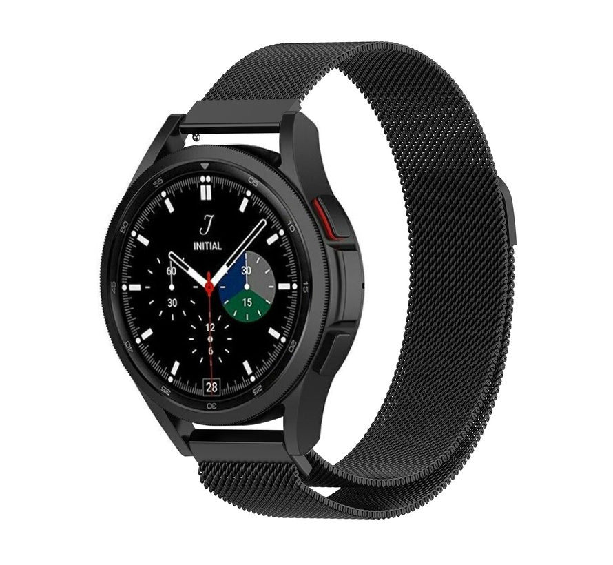 Černý milánský řemínek pro Samsung Galaxy Watch 4 Classic 46mm