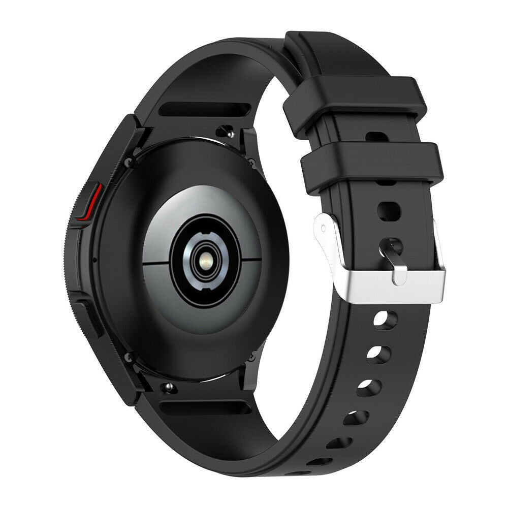Correa de silicona negra para Samsung Galaxy Watch 6 Classic 47mm para un ajuste perfecto