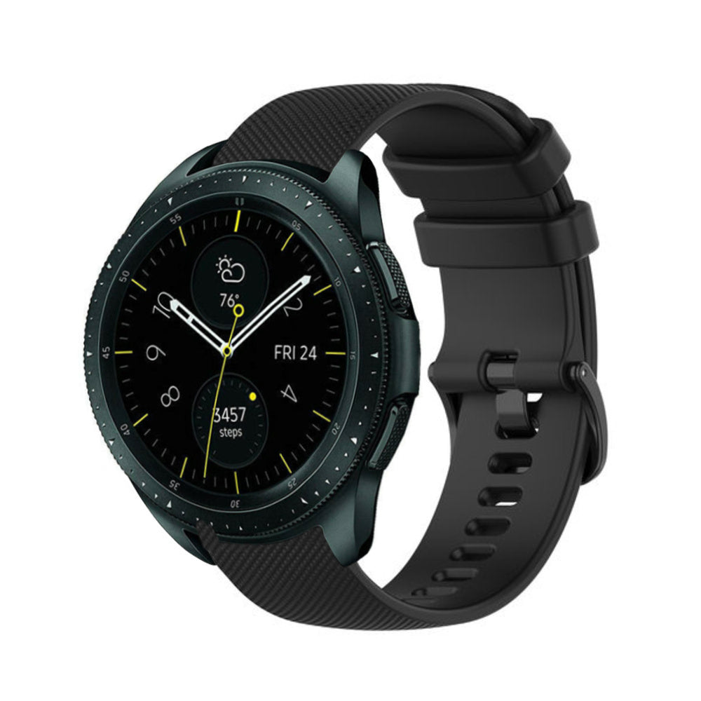 Samsung Galaxy Watch 42mm Black Silicone Band For Galaxy Watch