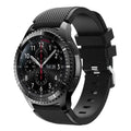 Samsung Gear S3 svart silikonrem erstatningsbånd