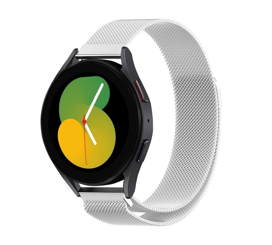 Silver Milanese Link Band For Samsung Galaxy Watch 5 (40mm)