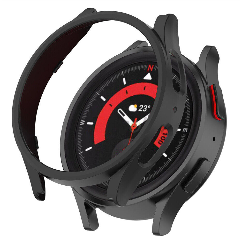 Elegáns fekete kemény tok Samsung Galaxy Watch 5 Pro-hoz