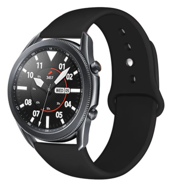 Samsung Galaxy Watch 3 45mm Black Strap Sport Replacement Band