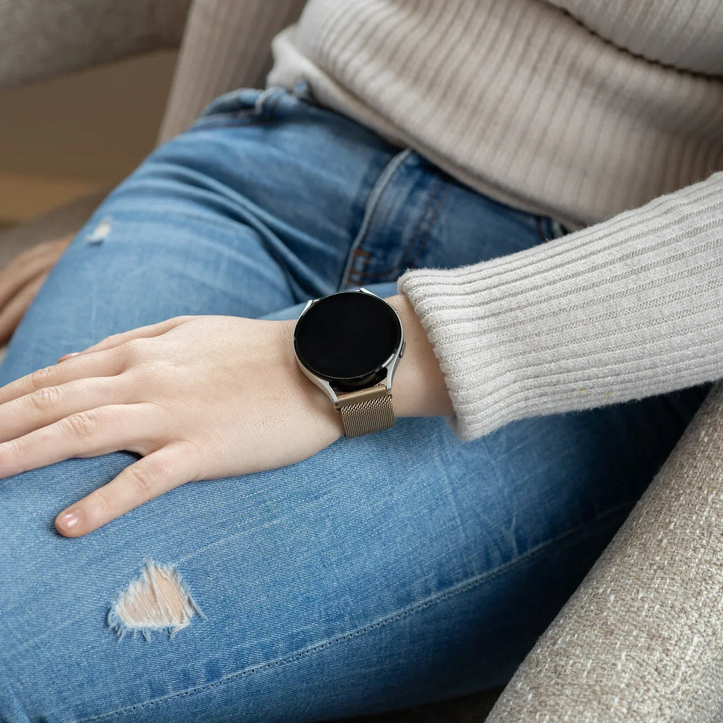 Samsung Galaxy Watch 7 40mm Champagner Milanese Armband