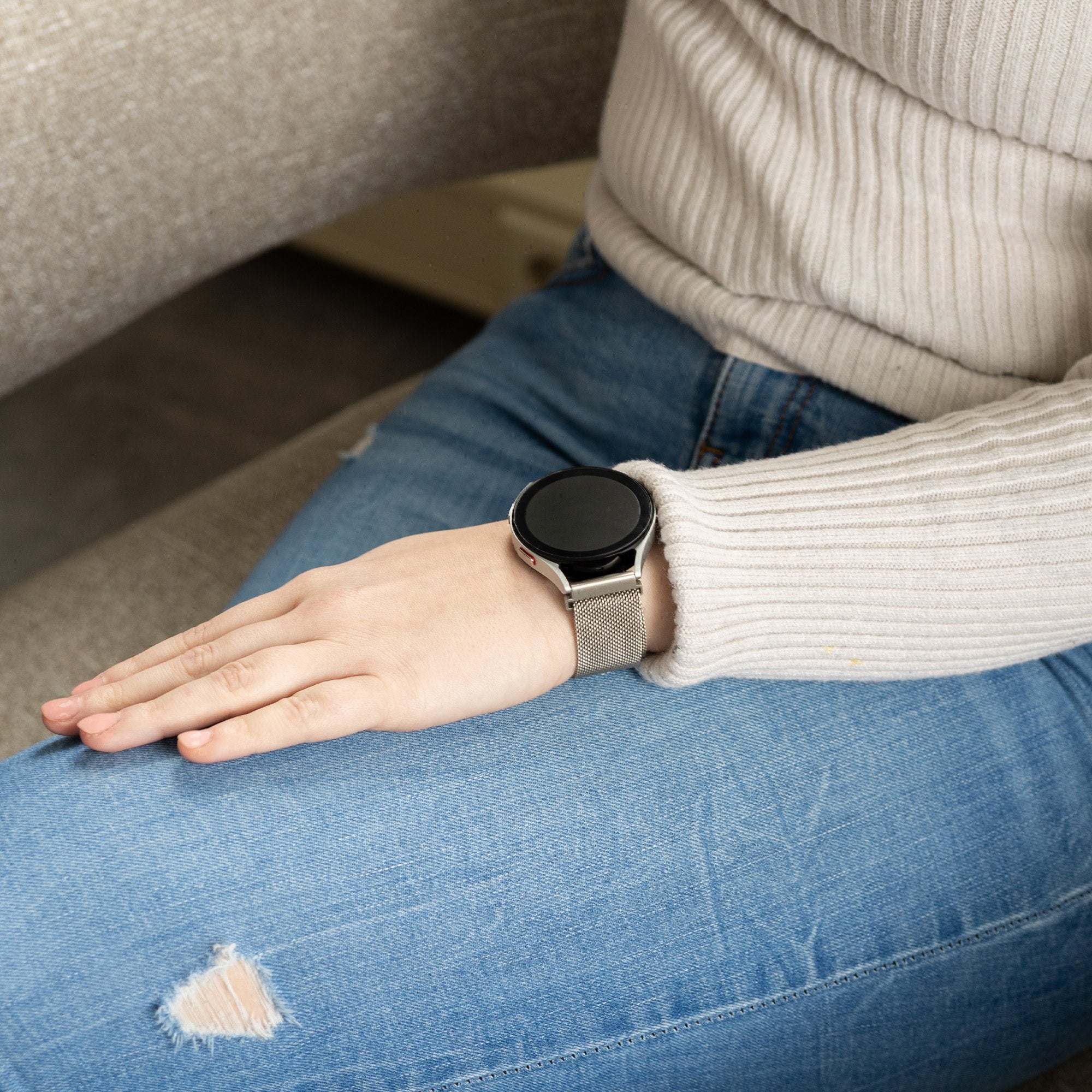 Correia Milanesa para Samsung Galaxy Watch 7 40mm Starlight
