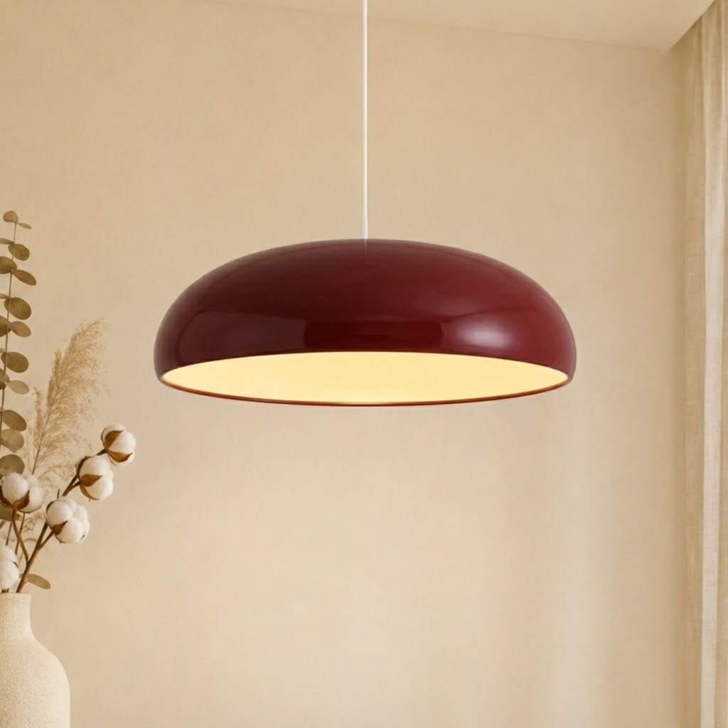 Scandi Minimalist Aluminium Dome Pendant Light | Ormexis