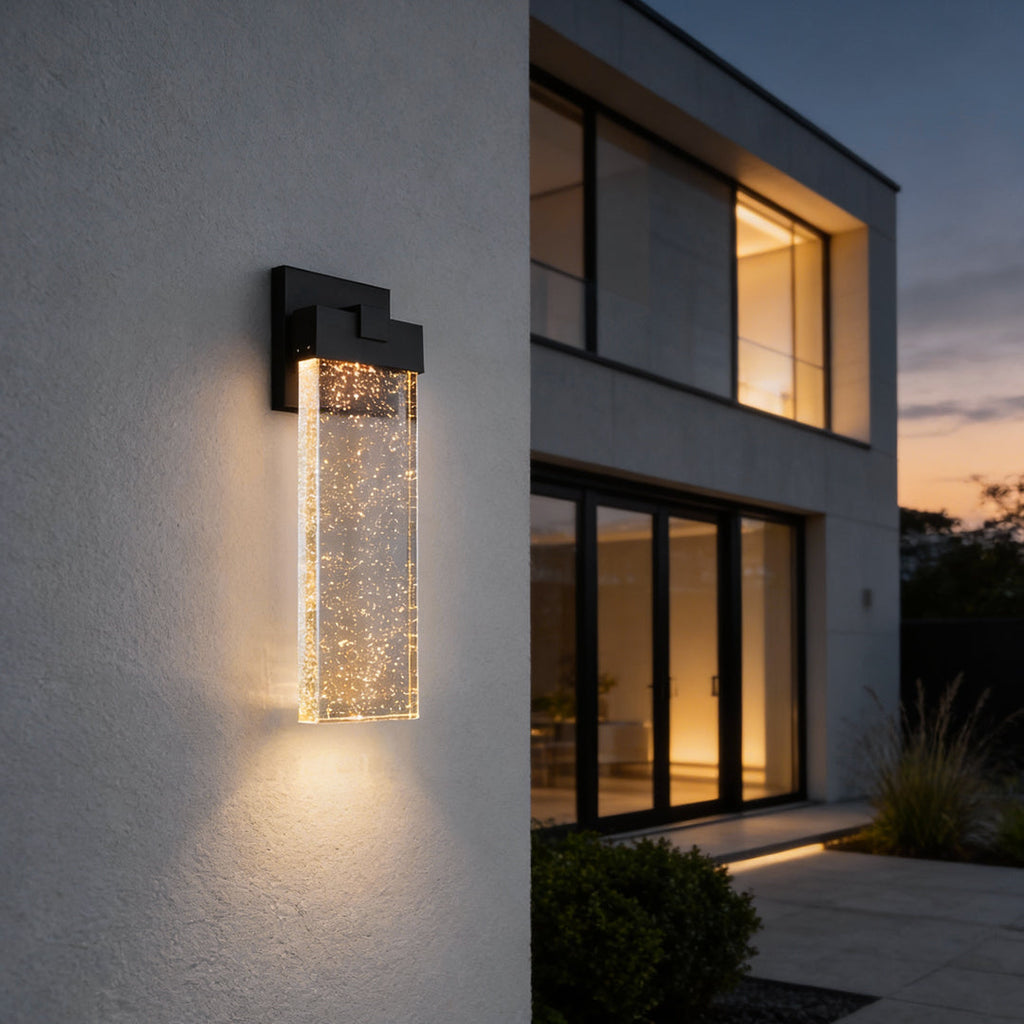 Cascade Crystal Outdoor Wall Sconce | Ormexis