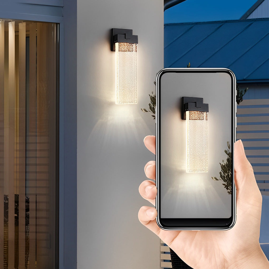 Cascade Crystal Outdoor Wall Sconce | Ormexis