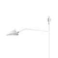 Verstelbare metalen wandlamp met lange arm en draaibare kap | Ormexis