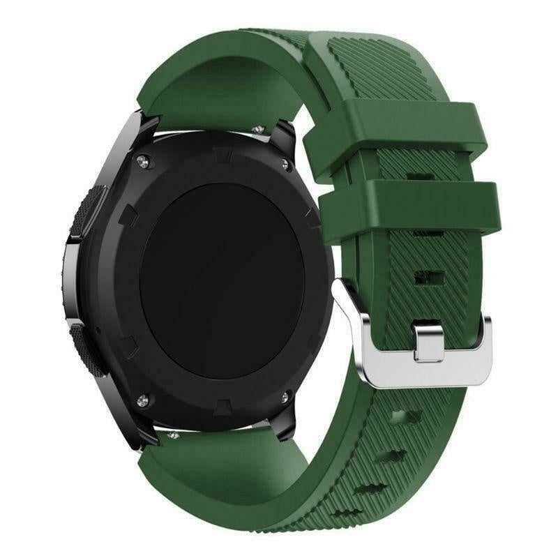 Samsung Galaxy Watch 46mm Pulseira de Silicone Verde Exército