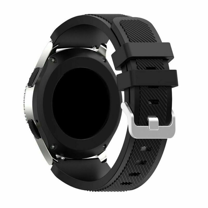 Silikonearmbånd til Samsung Galaxy Watch 6 Classic 47mm sort