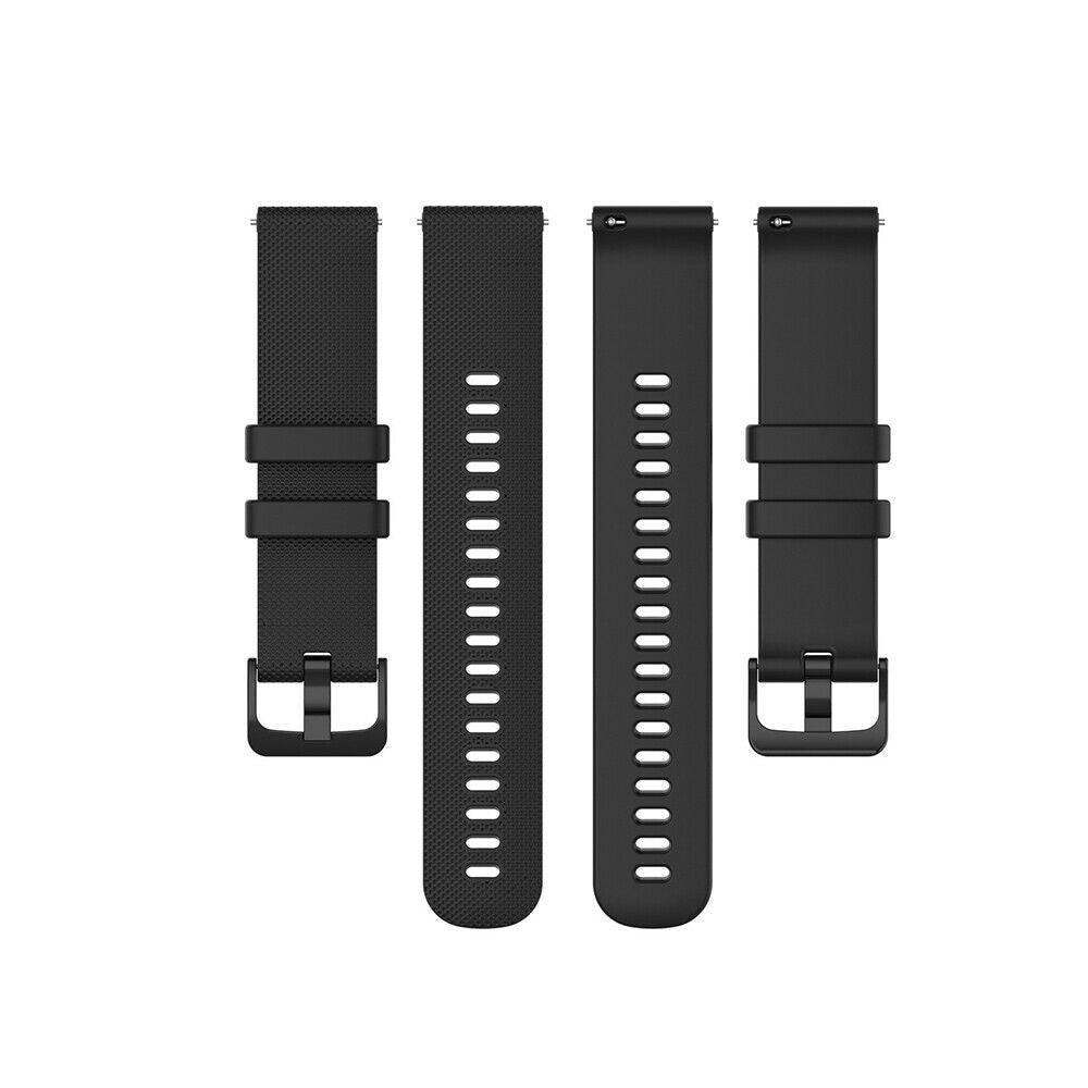 Bracelet en silicone noir durable pour montre connectée Polar Ignite 2