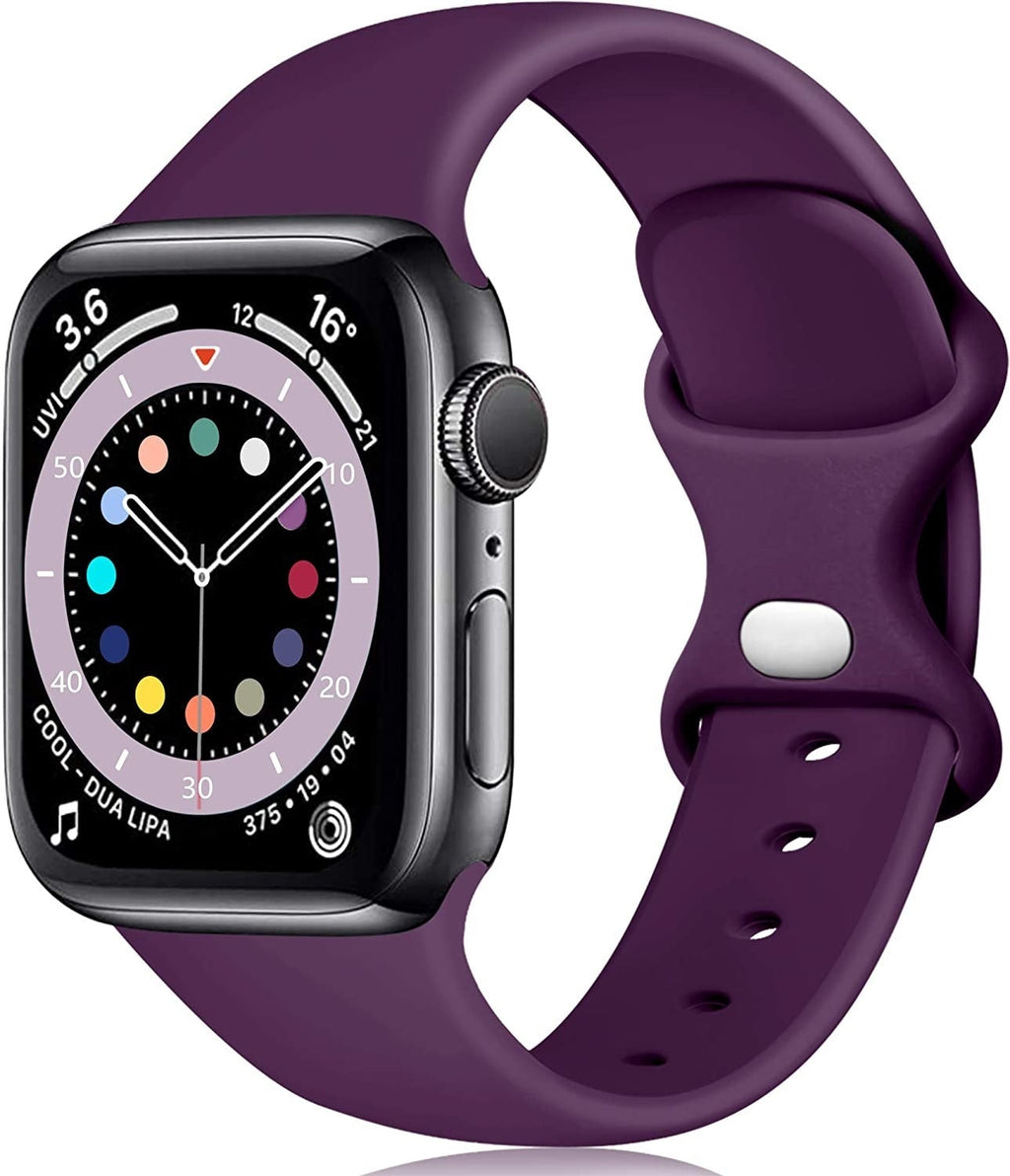 Apple Watch Dark Purple Silicone Strap For All Models