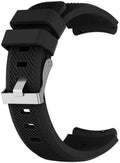Slim 20mm Silicone Band For Watches With Quick Release Black