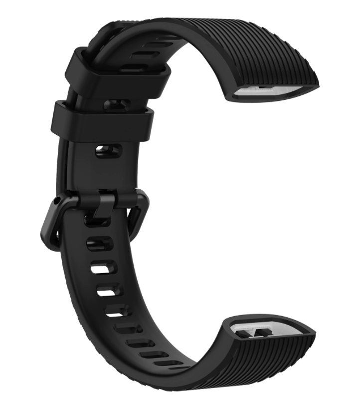 Bracelet en silicone noir pour remplacement du bracelet Huawei Band 3/4 Pro