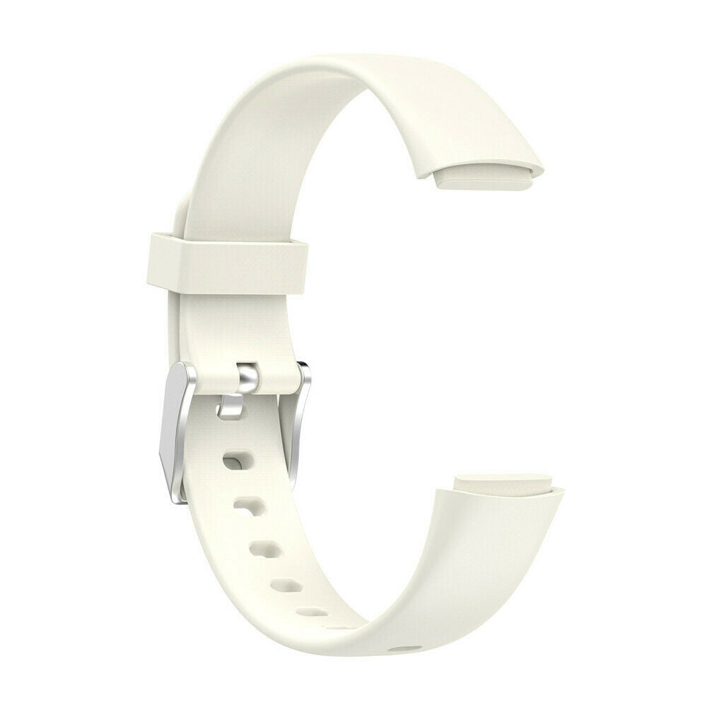 Off White Silicone Strap Replacement Band For Fitbit Luxe