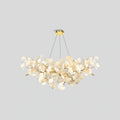 Ginkgo lysekrone for stue, blad-inspirert moderne pendellampe