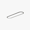 Slim Oval LED Flush Mount Ceiling Light Minimalist Black And White | Ormexis