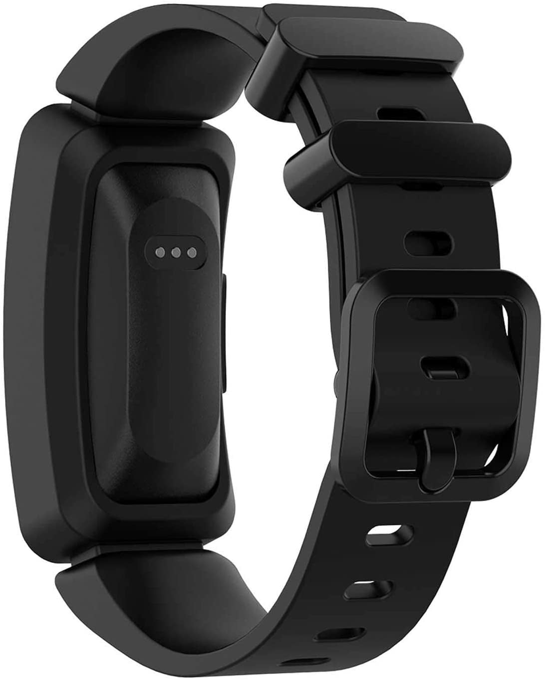Pulseira de Silicone Preta de Substituição para Fitbit Ace 2