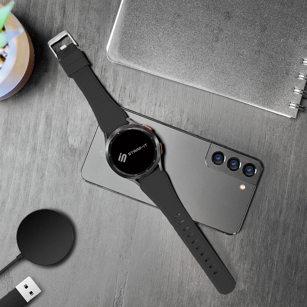 Huawei Watch GT 2 Black Silicone Band With Metal Buckle